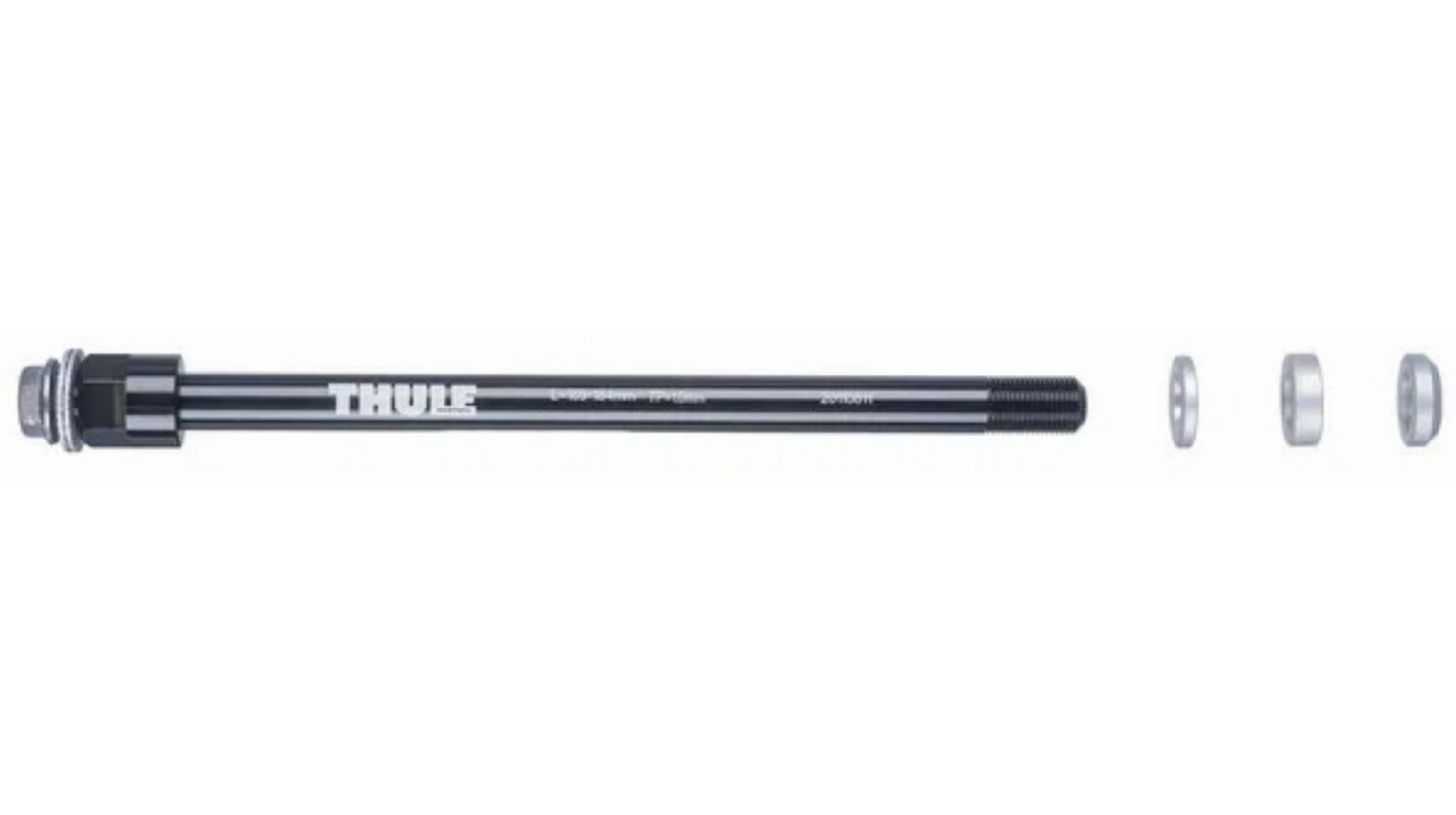 Thule Thru Axle Steckachse M12 x 1,0 169–184 mm schwarz