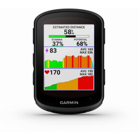 Garmin Edge 840 Solar Fahrradcomputer mit Touchscreen, Tastenbedienung und Coach Trainingspl&auml;nen