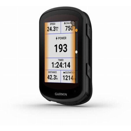 Garmin Edge 840 Solar Fahrradcomputer mit Touchscreen, Tastenbedienung und Coach Trainingspl&auml;nen