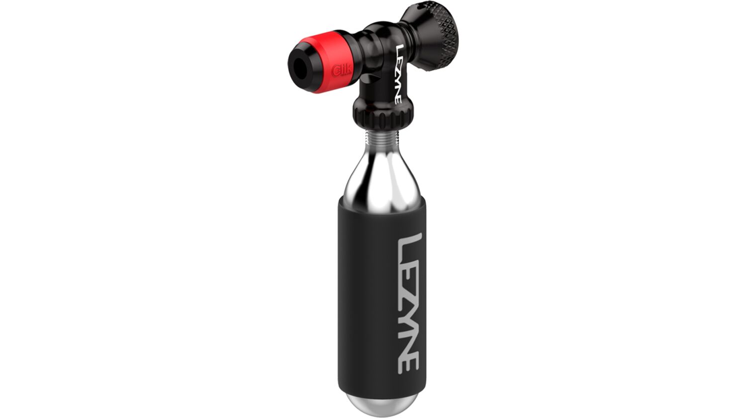 Lezyne CO2 Pumpenkopf Clik™Drive inkl. Kartusche 1 Stück 20 g schwarz-rot