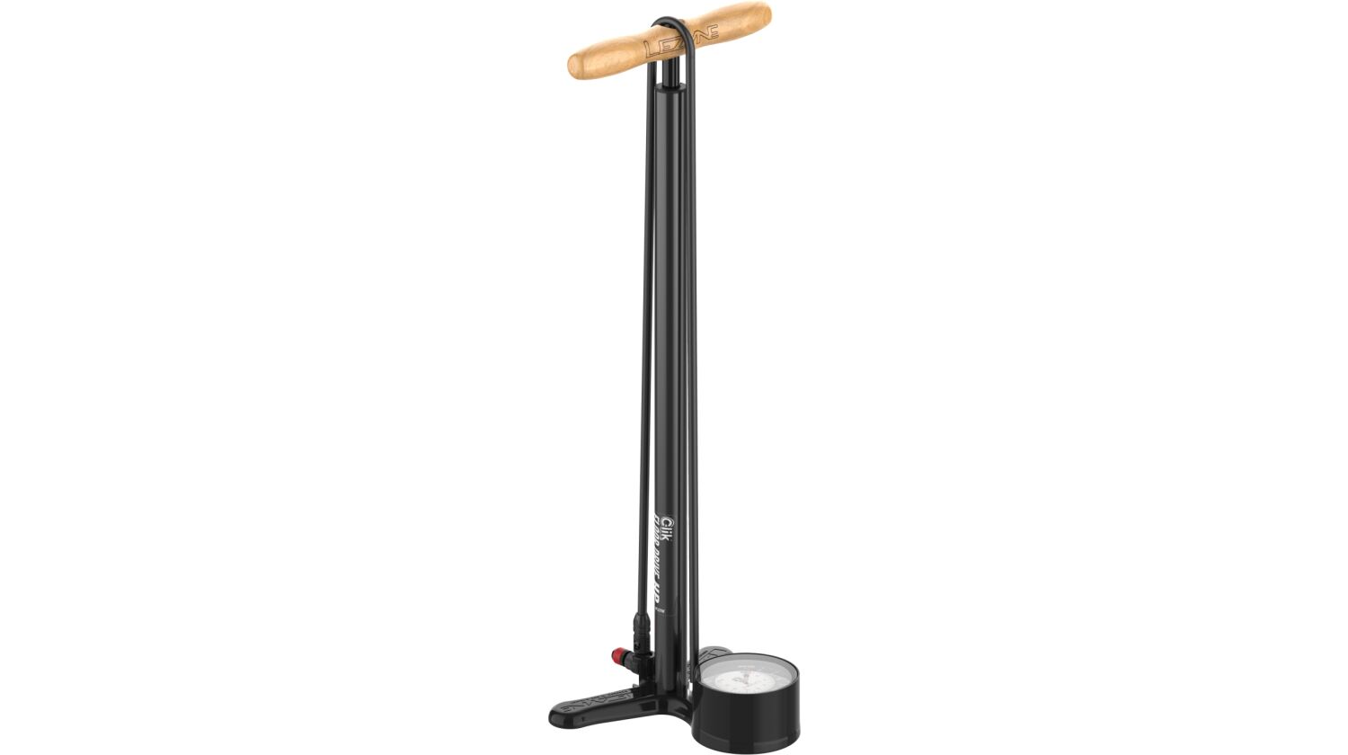 Lezyne Standluftpumpe Steel HP Clik™ Floor Drive schwarz-matt