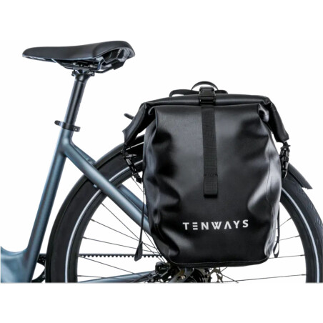 Tenways Gepäckträgertasche schwarz 25 L