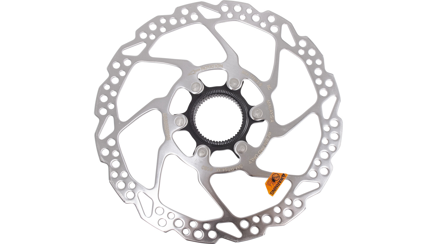 Shimano Bremsscheibe DEORE SM-RT54, 180 mm, Außenverzahnung