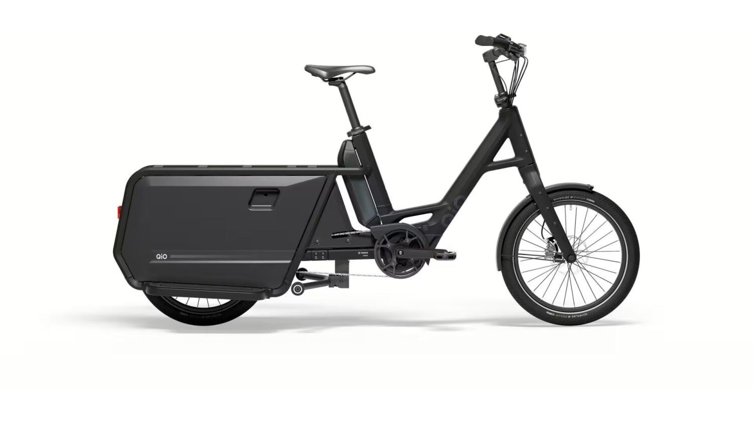 QiO Long P9 545 Wh E-Lastenrad 20" night black matt 48 cm
