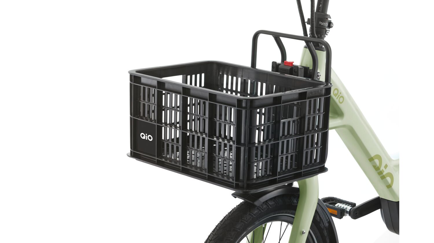 QiO Crate S MIK 2.0 Kunststoff-Fahrradkasten schwarz 17,5 L