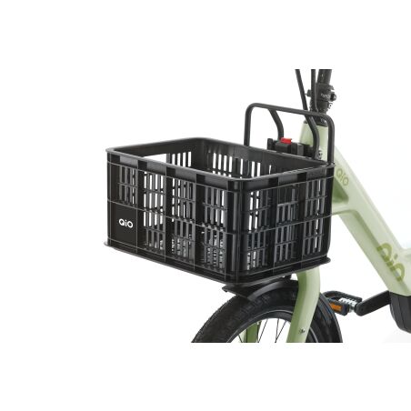 QiO Crate S MIK 2.0 Kunststoff-Fahrradkasten schwarz 17,5 L
