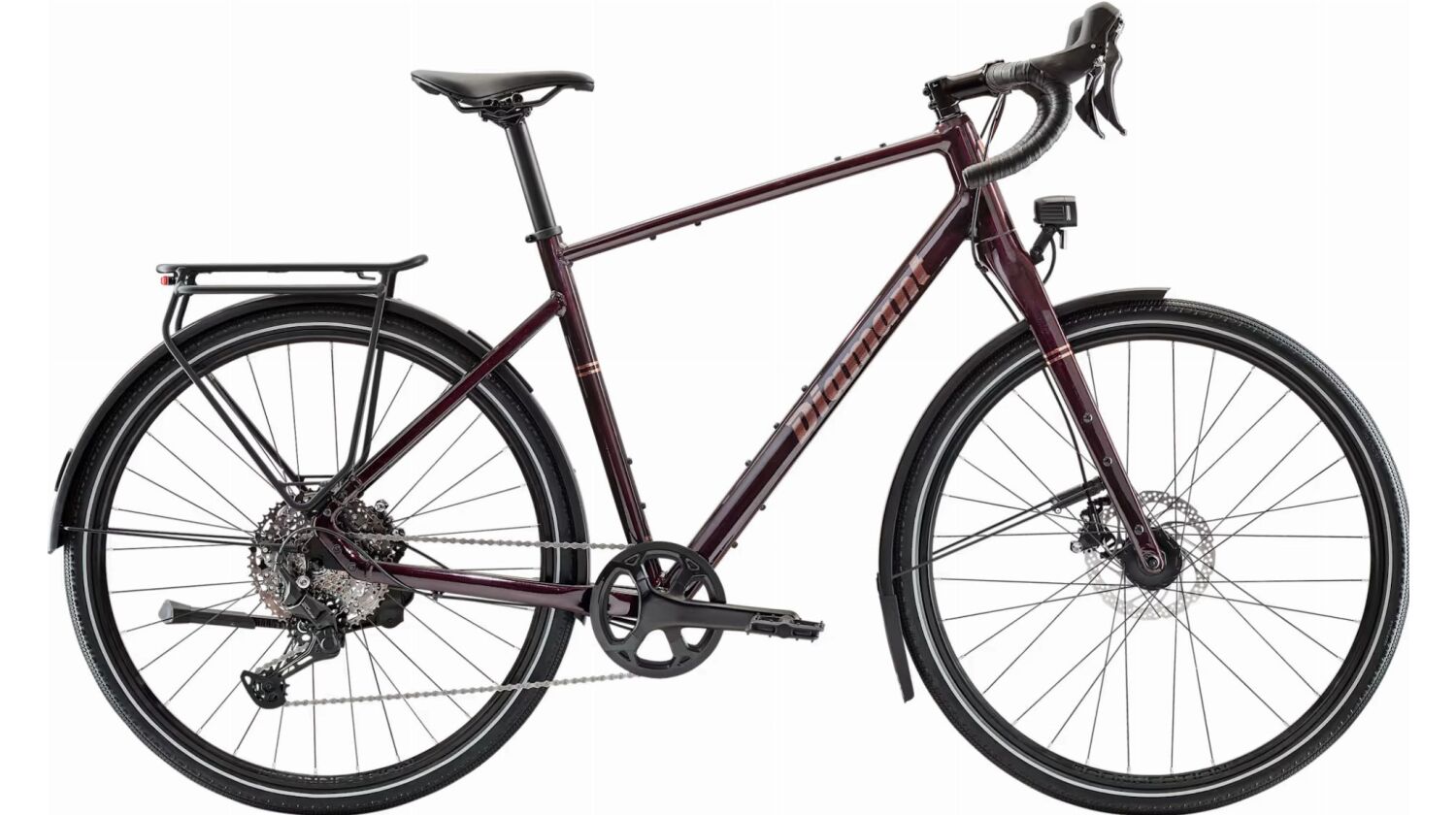 Diamant Nhoma Plus Gravelbike Herren 28" schwarzkirsch metallic