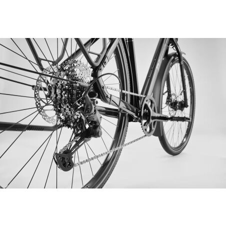Diamant Nhoma Plus Gravelbike Herren 28" schwarzkirsch metallic