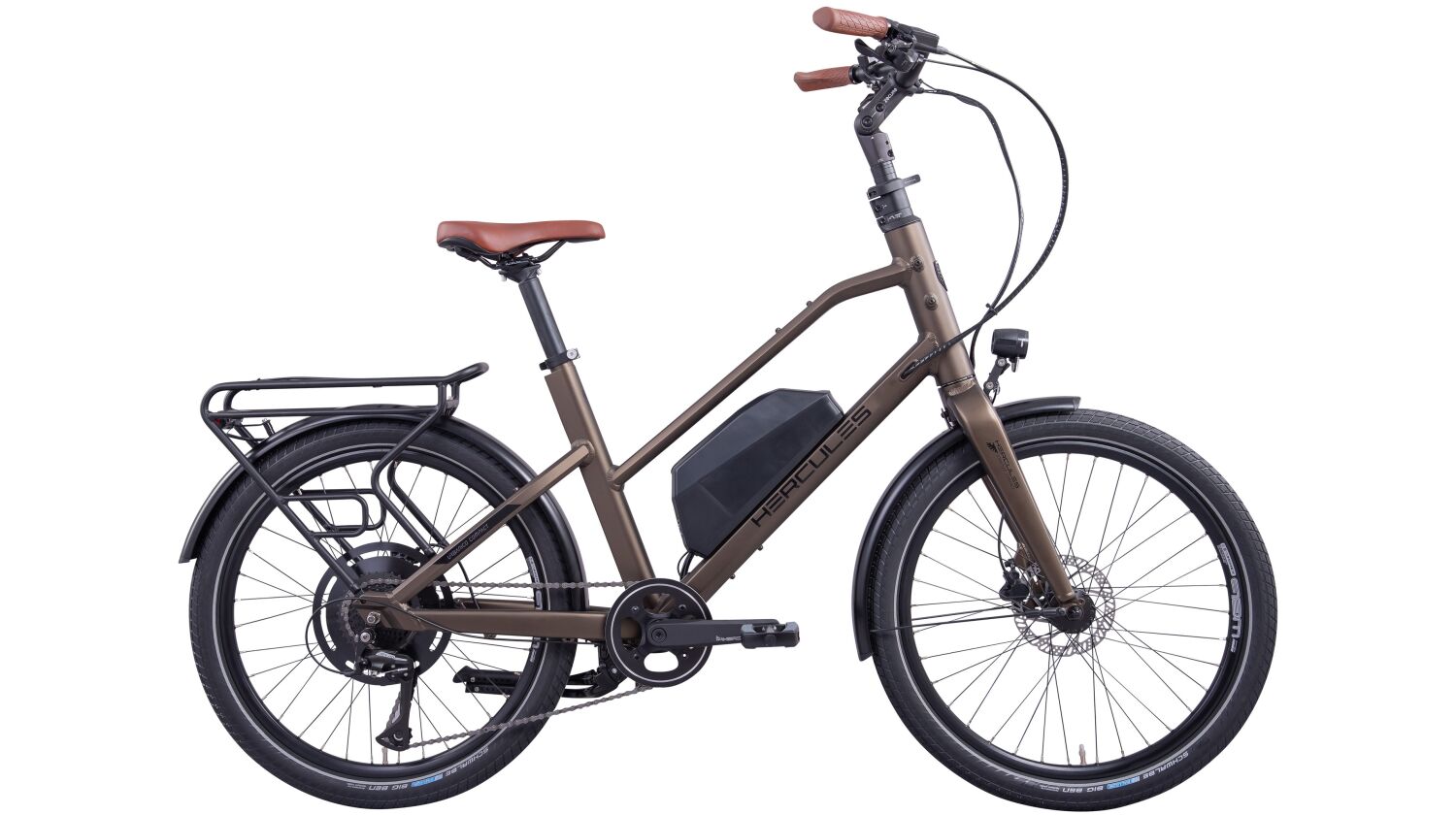 Hercules Urbanico Compact 8 360 Wh E-Kompaktrad 24" nutria-matt 46 cm