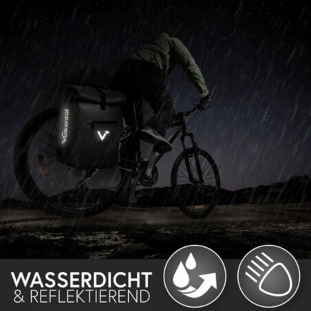 Valkental ValkOne 3in1 Fahrradtasche 23 L inkl. Umh&auml;ngegurt