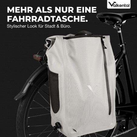 Valkental UrbanX 2.0 2in1 Fahrradtasche &amp; Rucksack f&uuml;r die Stadt 28 L