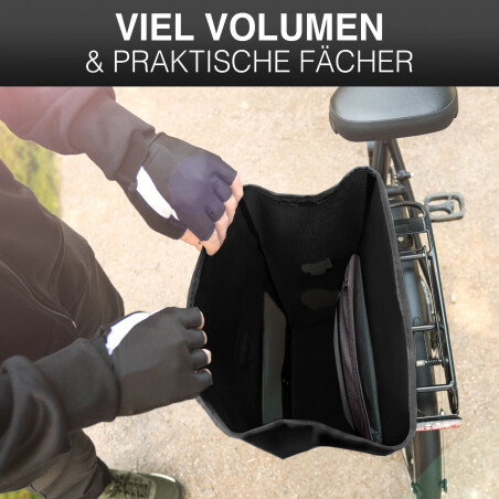 Valkental Bike Bag Urban Praktische 2in1 Gep&auml;cktr&auml;gertasche im urbanen Look 22 L inkl. Umh&auml;ngegurt