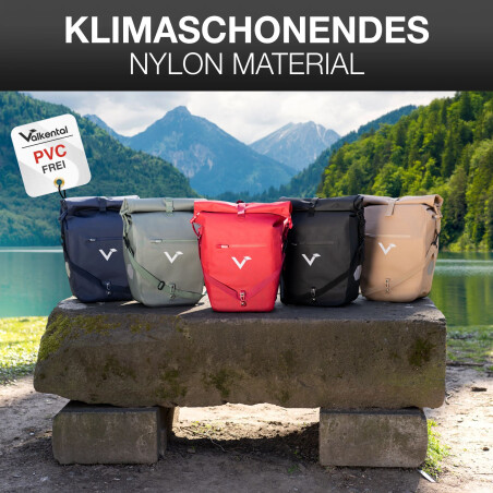 Valkental Bike Bag Urban Praktische 2in1 Gep&auml;cktr&auml;gertasche im urbanen Look 22 L inkl. Umh&auml;ngegurt