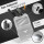 Valkental Front Pack Robuste & wasserdichte Lenkertasche ohne Halterung grey reflective 7 L