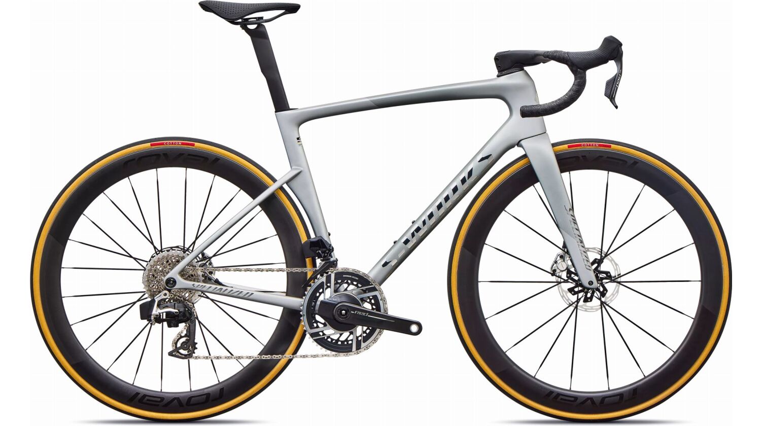 Specialized S-Works Tarmac SL9 AXS Rennrad Diamant 28" Satin Silver Dust/Gloss Chrome