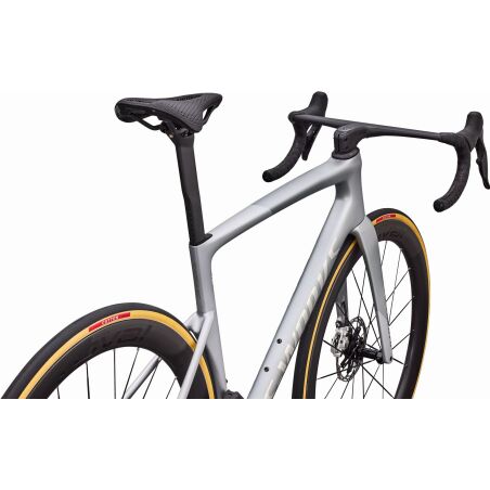 Specialized S-Works Tarmac SL9 AXS Rennrad Diamant 28" Satin Silver Dust/Gloss Chrome