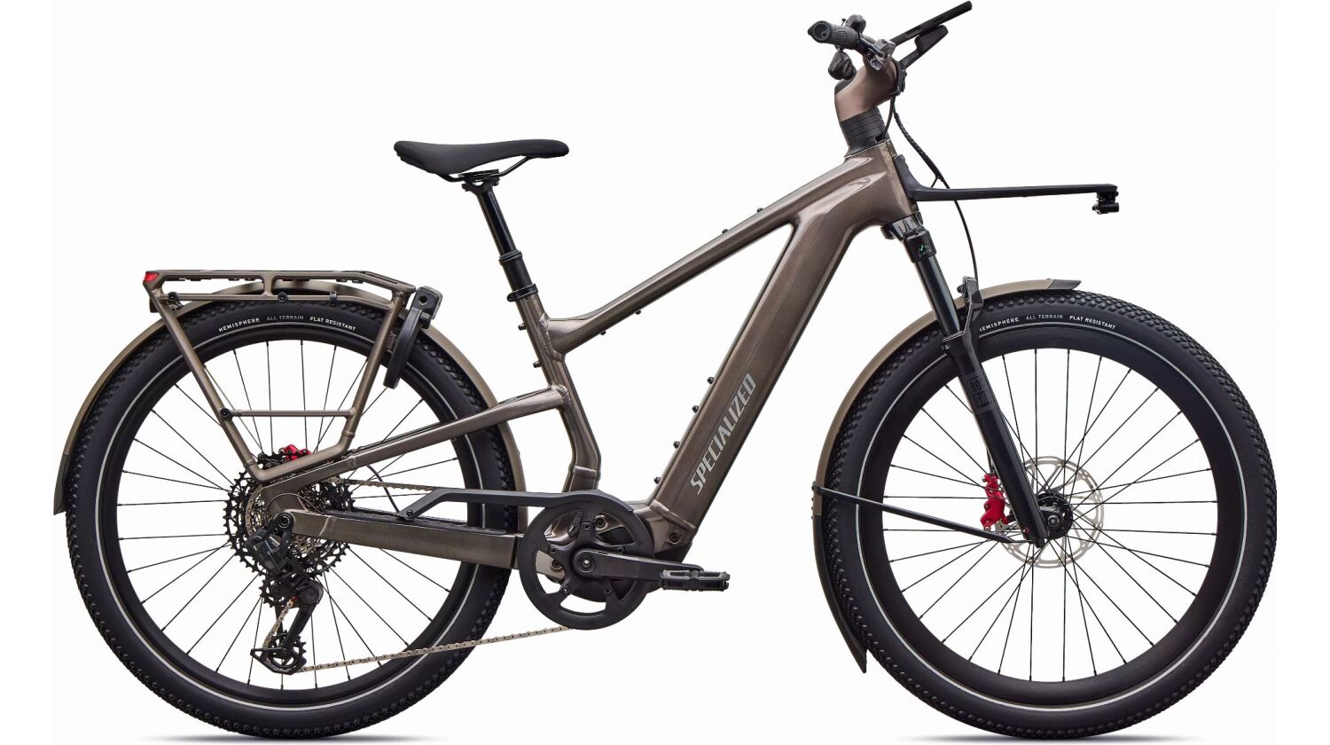 Specialized Turbo Vado 3 EVO 6.0 NB 840 Wh E-Bike Diamant 27,5" Gloss Warm Smoke Metallic/Satin Brushed Chrome