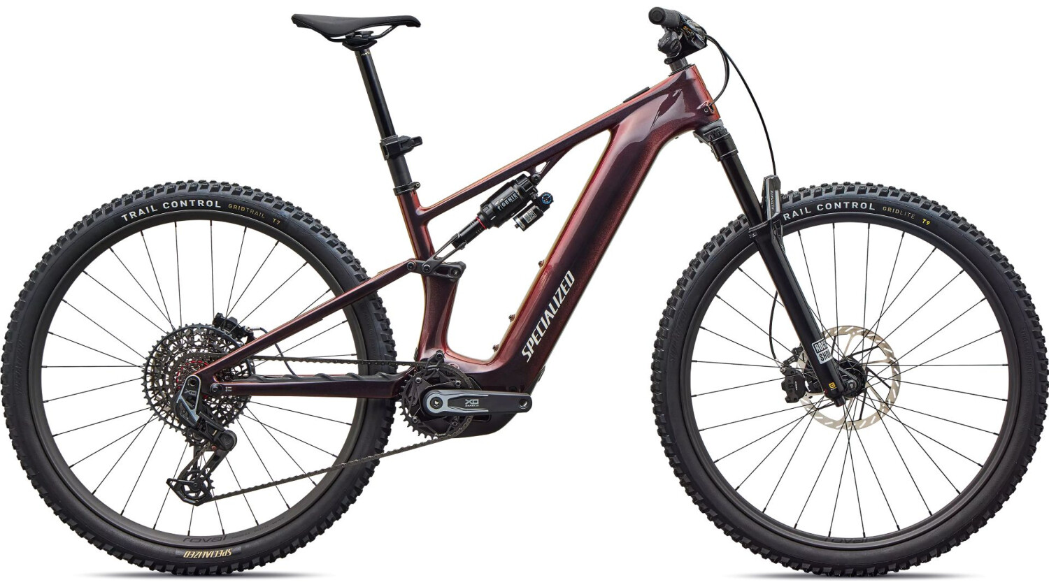 Specialized Turbo Levo R Pro 840 Wh E-Bike Fully 29" Gloss Black Red Chameleon/Dolomite
