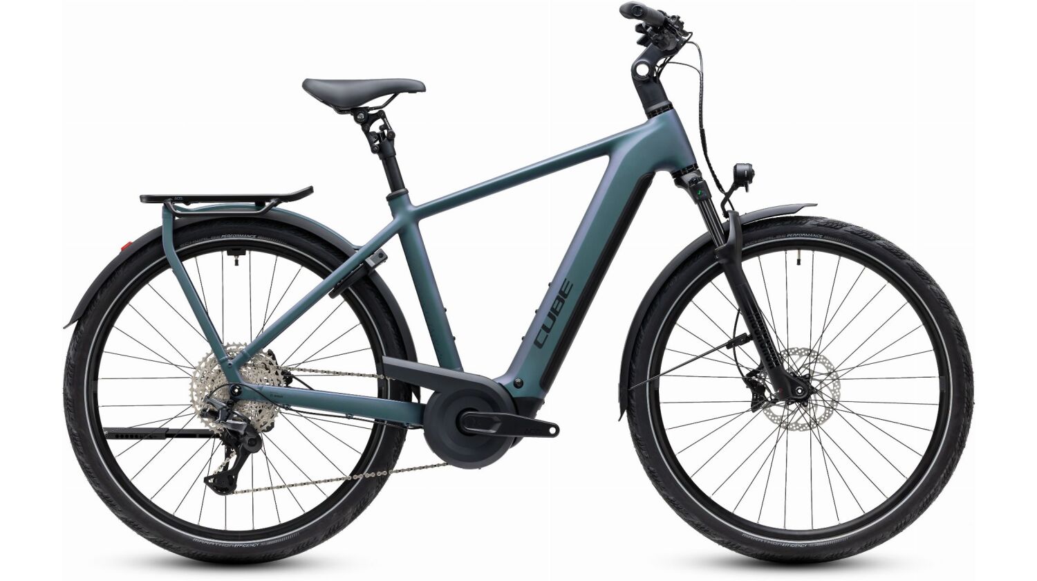 Cube Kathmandu Hybrid Pro 800 Wh E-Bike Diamant 28" smaragdgrey´n´black