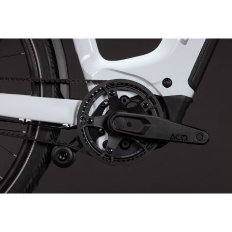 Cube Kathmandu Hybrid Deluxe Pro 800 Wh E-Bike Easy Entry 28" metallicwhite&acute;n&acute;chrome