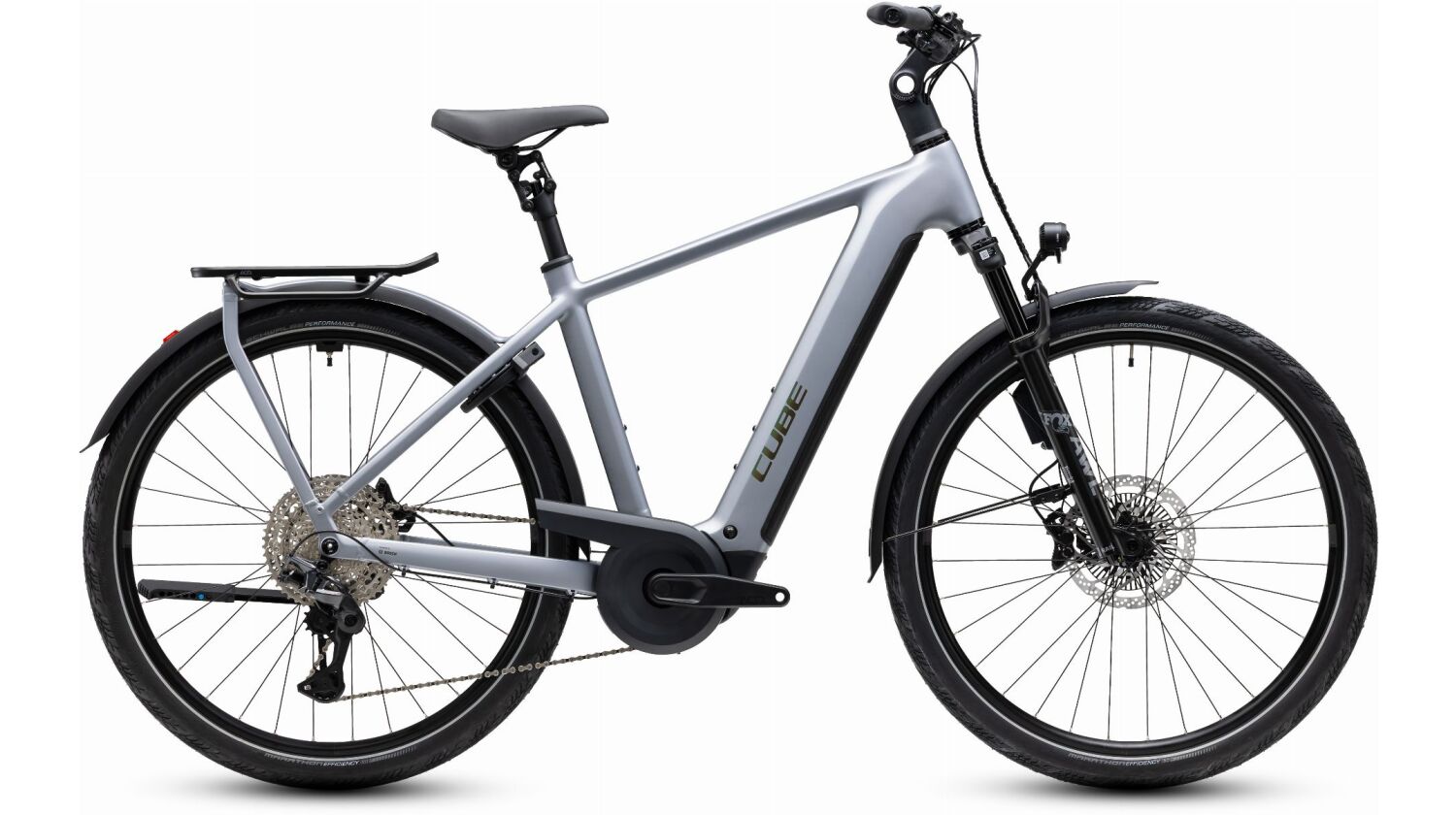 Cube Kathmandu Hybrid EXC 800 Wh E-Bike Diamant 28" slategrey´n´chrome