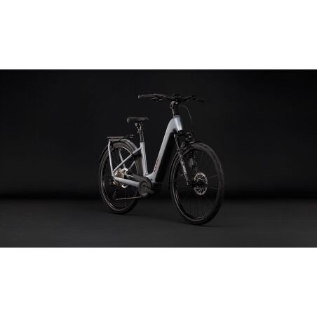 Cube Kathmandu Hybrid EXC 800 Wh E-Bike Easy Entry 28" slategrey&acute;n&acute;chrome