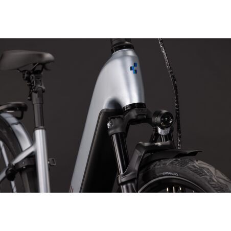 Cube Kathmandu Hybrid EXC 800 Wh E-Bike Easy Entry 28" slategrey&acute;n&acute;chrome