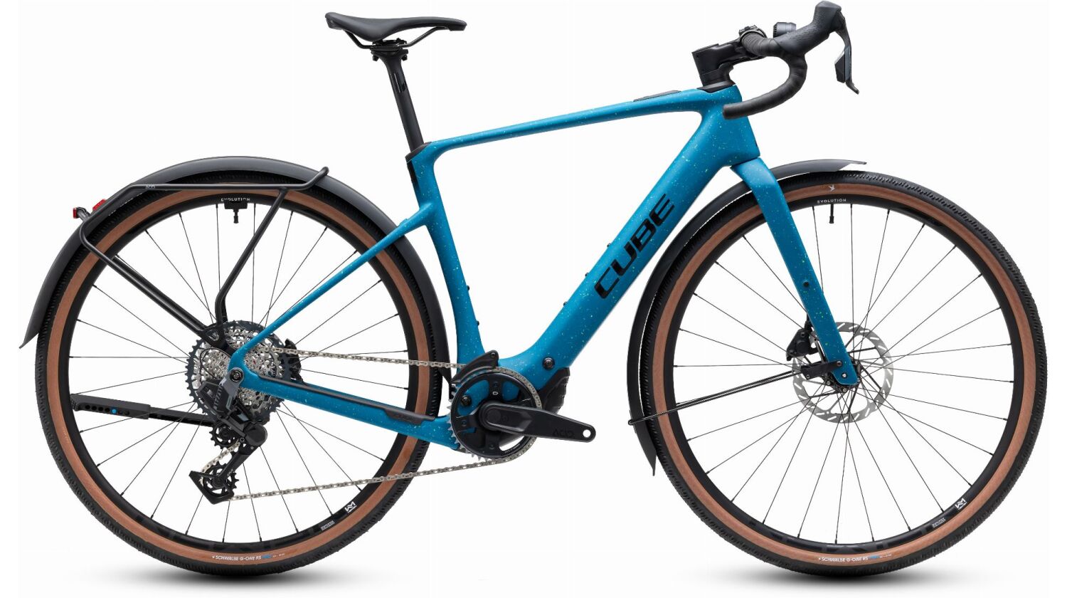 Cube Nuroad Hybrid C:62 EXC FE 400X Wh E-Gravel Rad Diamant 28" tropicalteal´n´black