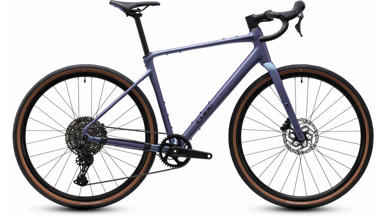 Cube Nuroad Pro Gravelbike Diamant mysticpurple´n´black