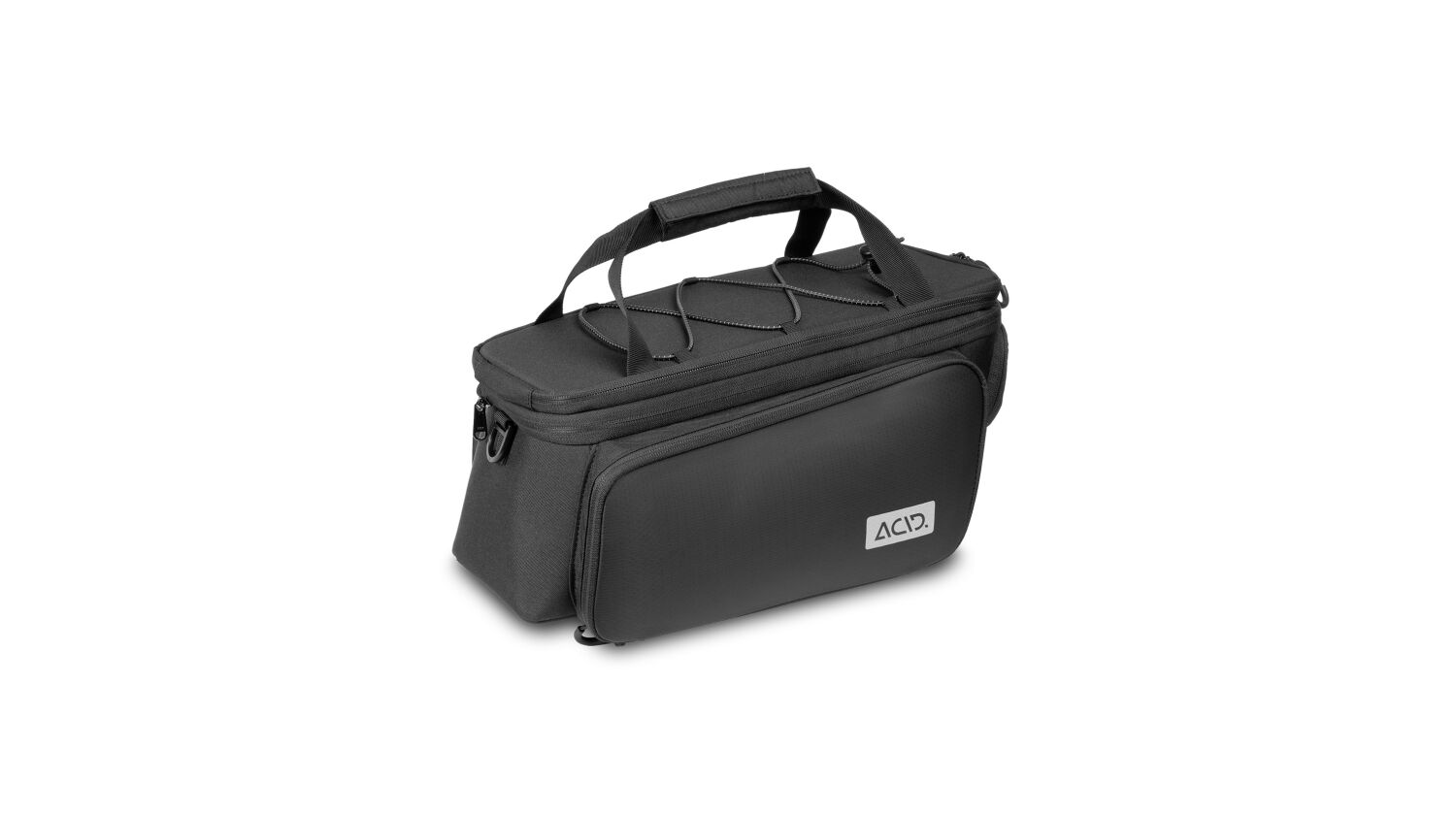 Acid Gepäckträgertasche Trunk City RILink black 8 + 16 L (schwarzes Gummiband)