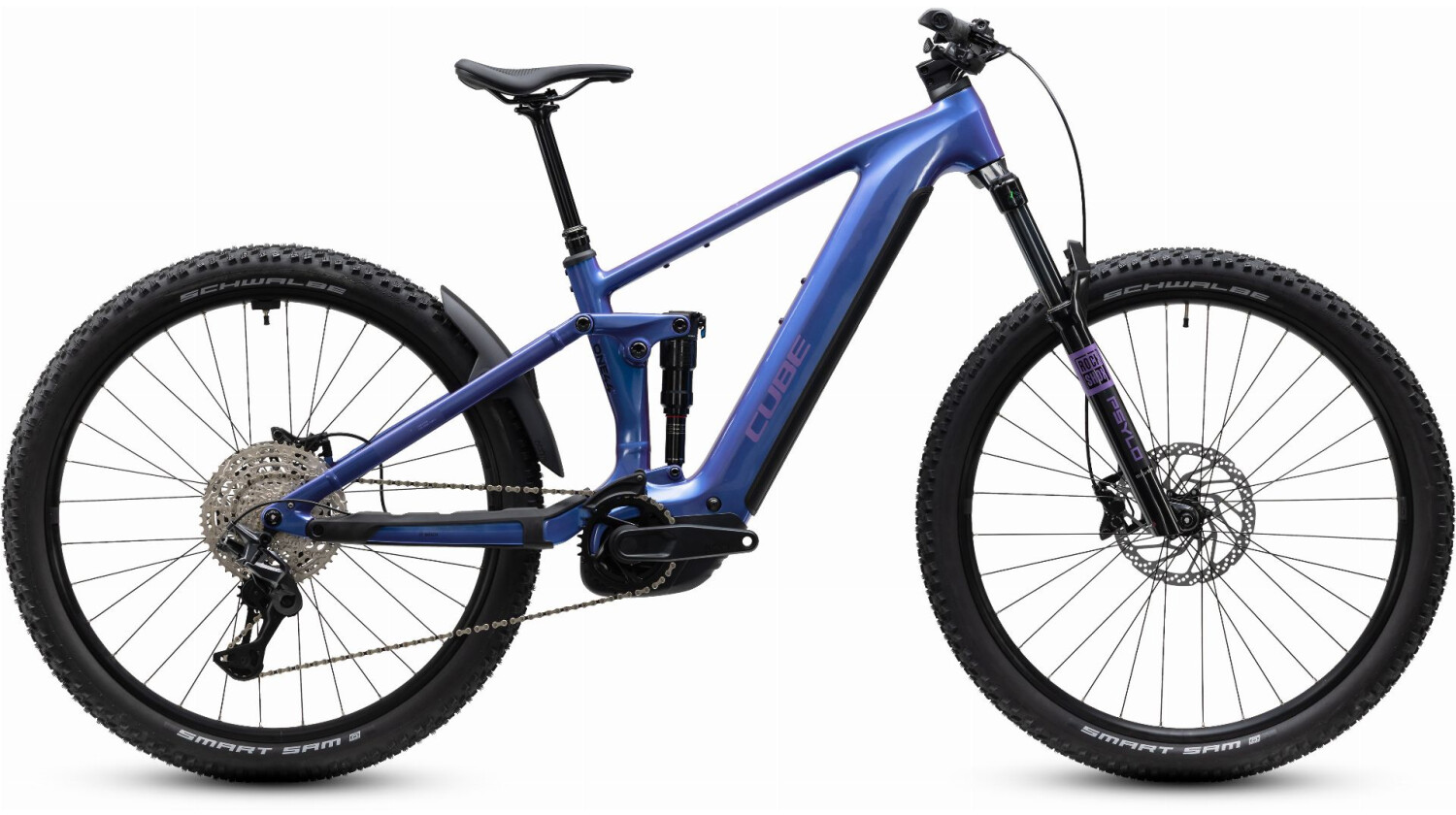 Cube Stereo Hybrid One44 Pro 800 Wh E-Bike Fully blueiris´n´purple