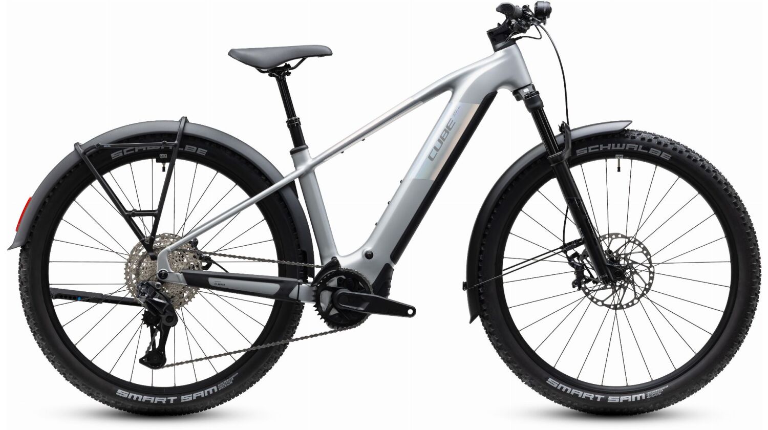 Cube Reaction Hybrid SLX FE 800 Wh E-Bike Hardtail Diamant platinum´n´reflex