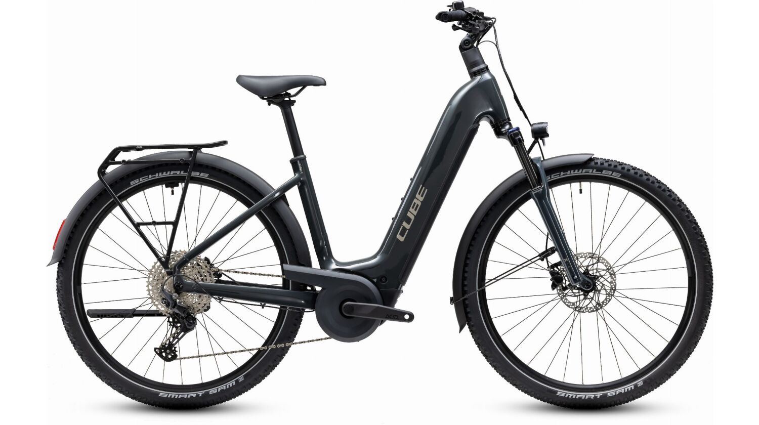 Cube Nuride Hybrid Performance 720 Wh E-Bike Easy Entry 28" shadowgrey´n´grey