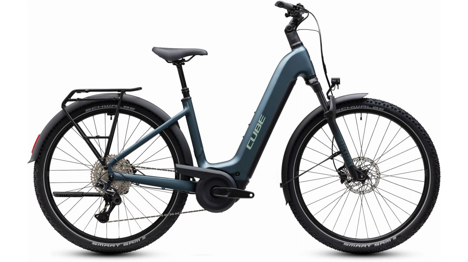 Cube Nuride Hybrid Pro 800 Wh E-Bike Easy Entry 28" deepteal´n´blue