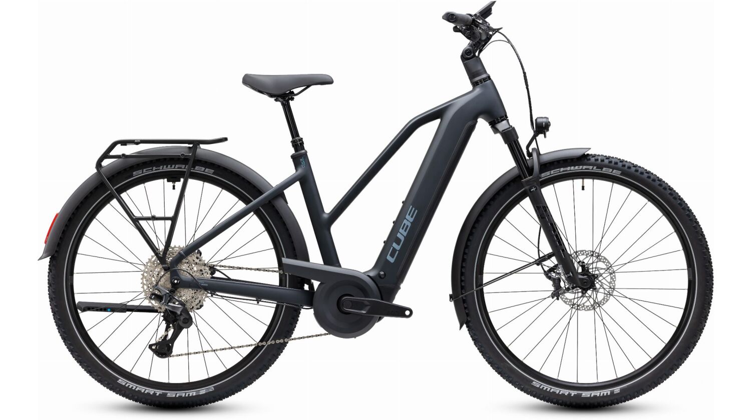 Cube Nuride Hybrid EXC 800 Wh E-Bike Trapeze 28" coal´n´chrome