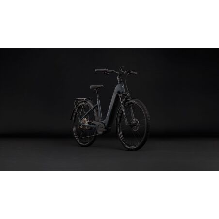 Cube Nuride Hybrid EXC 800 Wh E-Bike Easy Entry 28" coal&acute;n&acute;chrome
