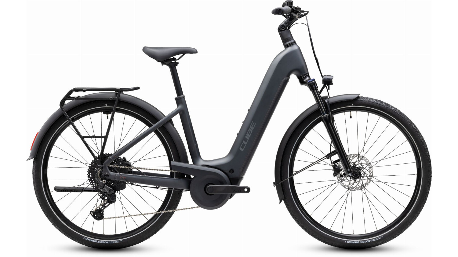 Cube Touring Hybrid One 600 Wh E-Bike Easy Entry 28" grey´n´coolgrey