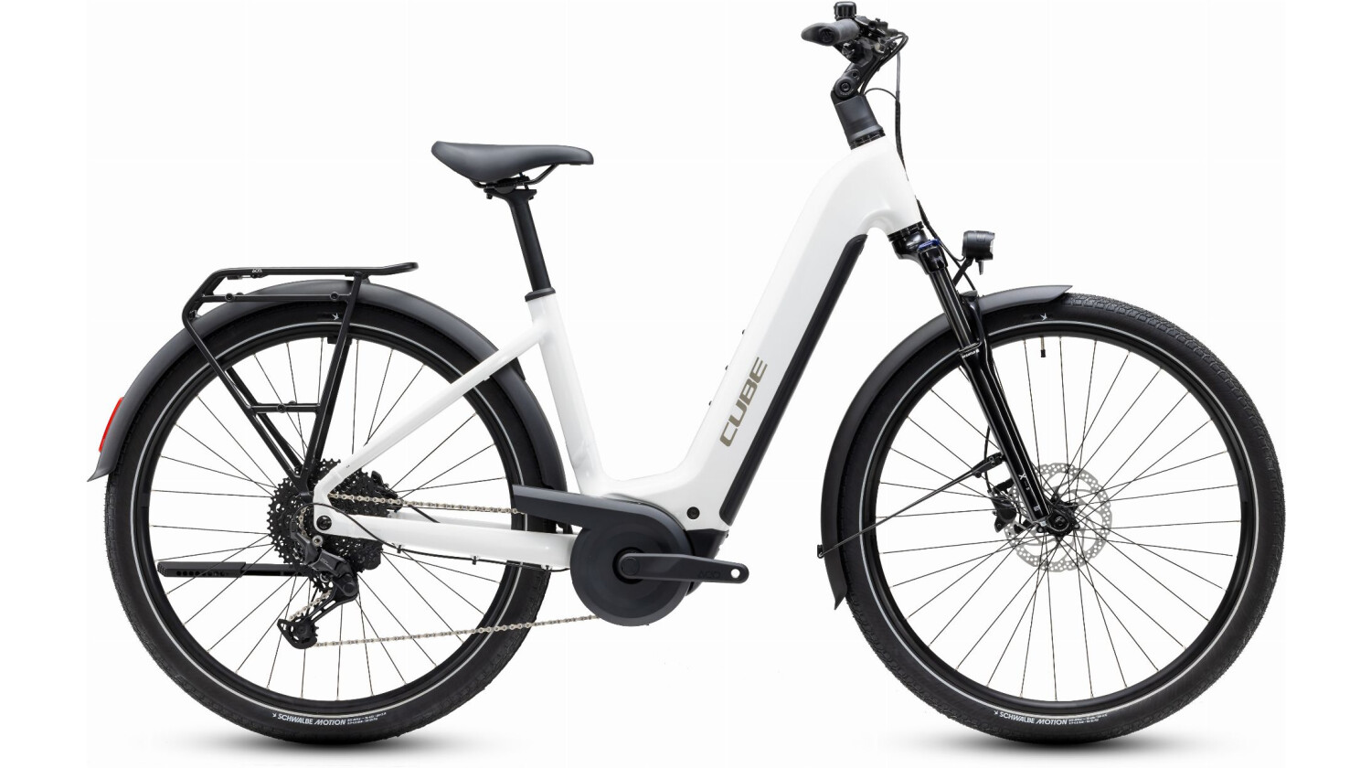 Cube Touring Hybrid One 600 Wh E-Bike Easy Entry 28" metallicwhite´n´chrome