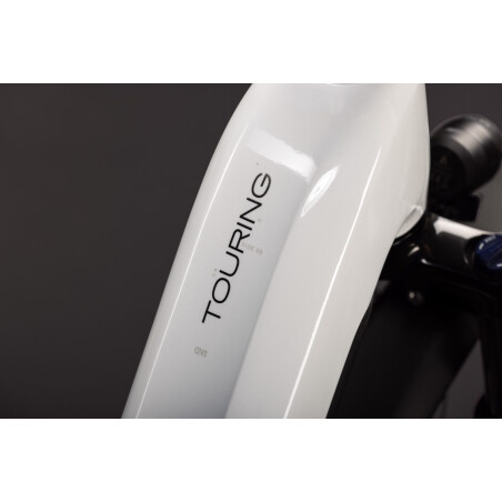 Cube Touring Hybrid One 600 Wh E-Bike Easy Entry 28" metallicwhite&acute;n&acute;chrome