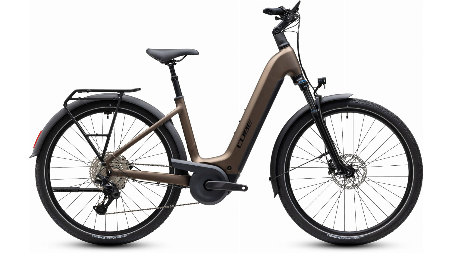 Cube Touring Hybrid Pro 800 Wh E-Bike Easy Entry 28" metallicumbra´n´black