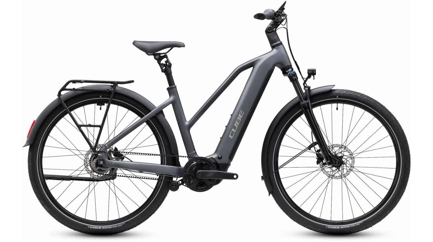 Cube Touring Hybrid Deluxe SLX 800 Wh E-Bike Trapeze 28" slabgrey´n´chrome