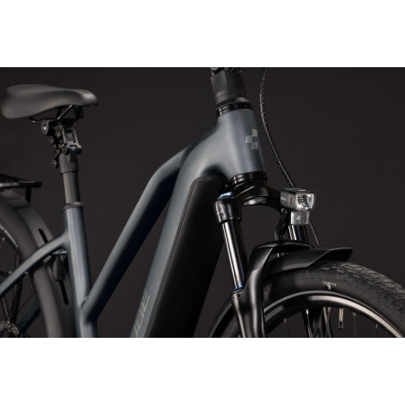 Cube Touring Hybrid Deluxe SLX 800 Wh E-Bike Trapeze 28" slabgrey&acute;n&acute;chrome