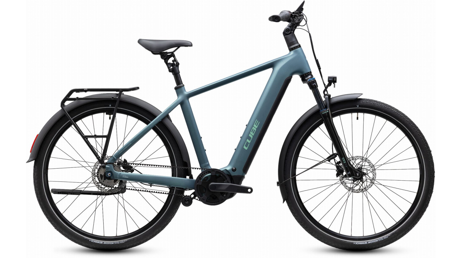 Cube Touring Hybrid Deluxe SLX 800 Wh E-Bike Diamant 28" greengranit´n´green