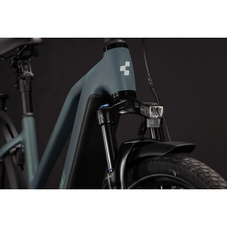 Cube Touring Hybrid Deluxe SLX 800 Wh E-Bike Trapeze 28" greengranit&acute;n&acute;green