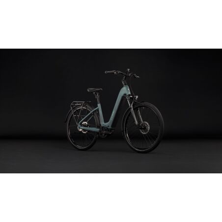 Cube Touring Hybrid Deluxe SLX 800 Wh E-Bike Easy Entry 28" greengranit&acute;n&acute;green