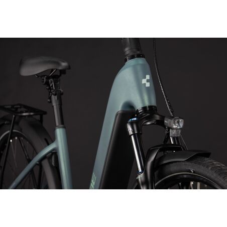 Cube Touring Hybrid Deluxe SLX 800 Wh E-Bike Easy Entry 28" greengranit&acute;n&acute;green