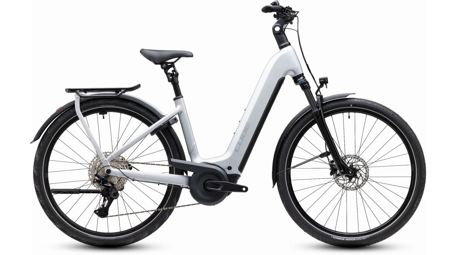 Cube Kathmandu Hybrid One 800 Wh E-Bike Easy Entry 28" silverstar´n´reflex
