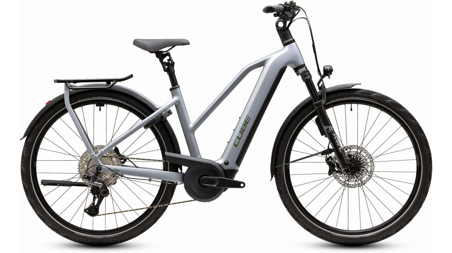 Cube Kathmandu Hybrid EXC 800 Wh E-Bike Trapeze 28" slategrey´n´chrome