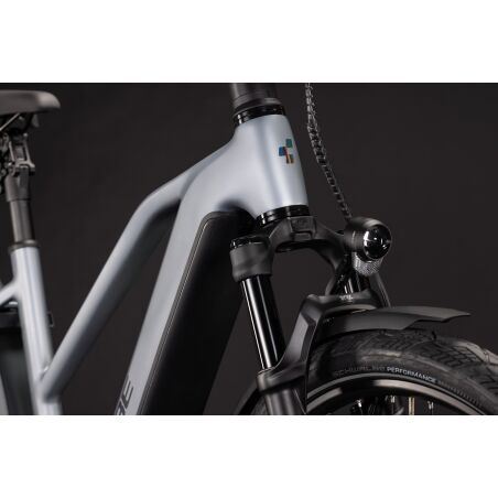 Cube Kathmandu Hybrid EXC 800 Wh E-Bike Trapeze 28" slategrey&acute;n&acute;chrome
