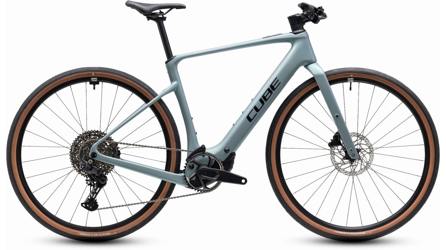 Cube Nulane Hybrid C:62 Race 400X Wh E-Gravel Rad Diamant 28" seagrey´n´black
